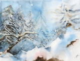 Epais silence  (29x39)      250 € - Neiges