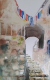 Escalier en Corse  ( 50x32)      80 € - Paysages