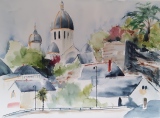 Toits d'ardoise (49) (36x48)     150 € - Paysages