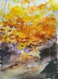 Frondaisons jaunes (48x36)        130 € - Arbres