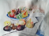 le compotier (36x48)     150 € - Natures mortes