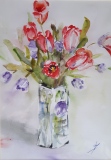 Belles captives  (42x30)    120 € - Bouquets de fleurs