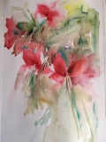 Arrosage   (36x24)    70 € - Bouquets de fleurs