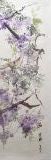 Glycine 1 (146x43)    200 € - Aquarelles chinoises maroufflées